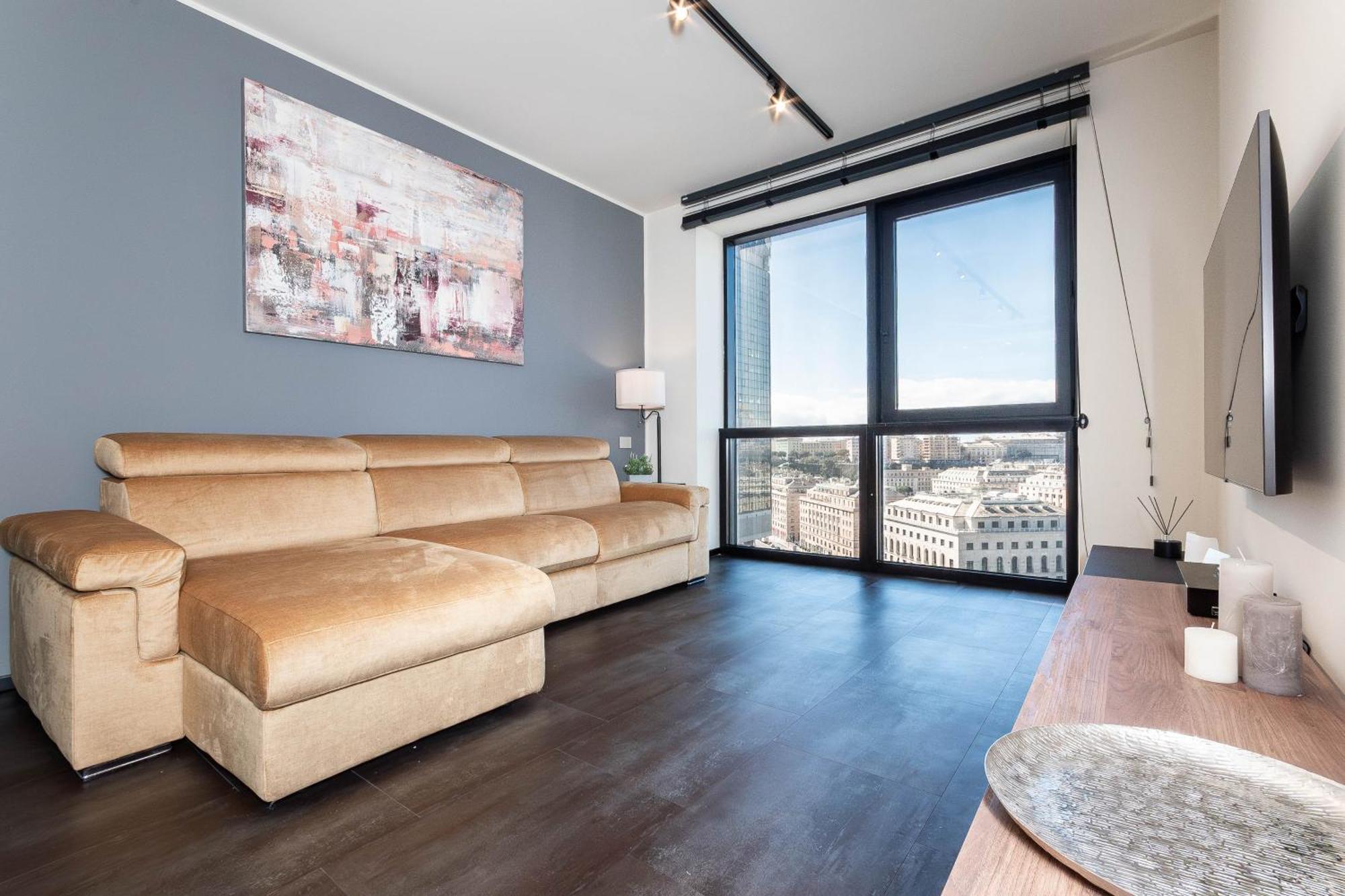 Free Parking In Luxury With View - Steps To Brignole Train Station Apartment Genua