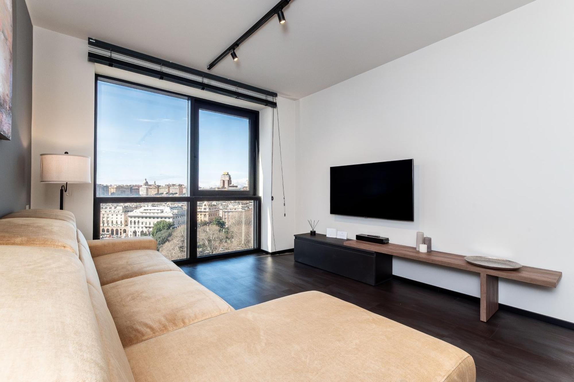 Apartment Free Parking In Luxury With View - Steps To Brignole Train Station *